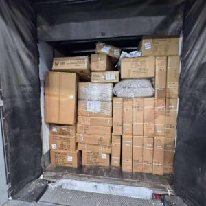 3PL GM floorload truckload of unmanifested general merchandise returns stacked floor-to-ceiling in a 53-foot trailer