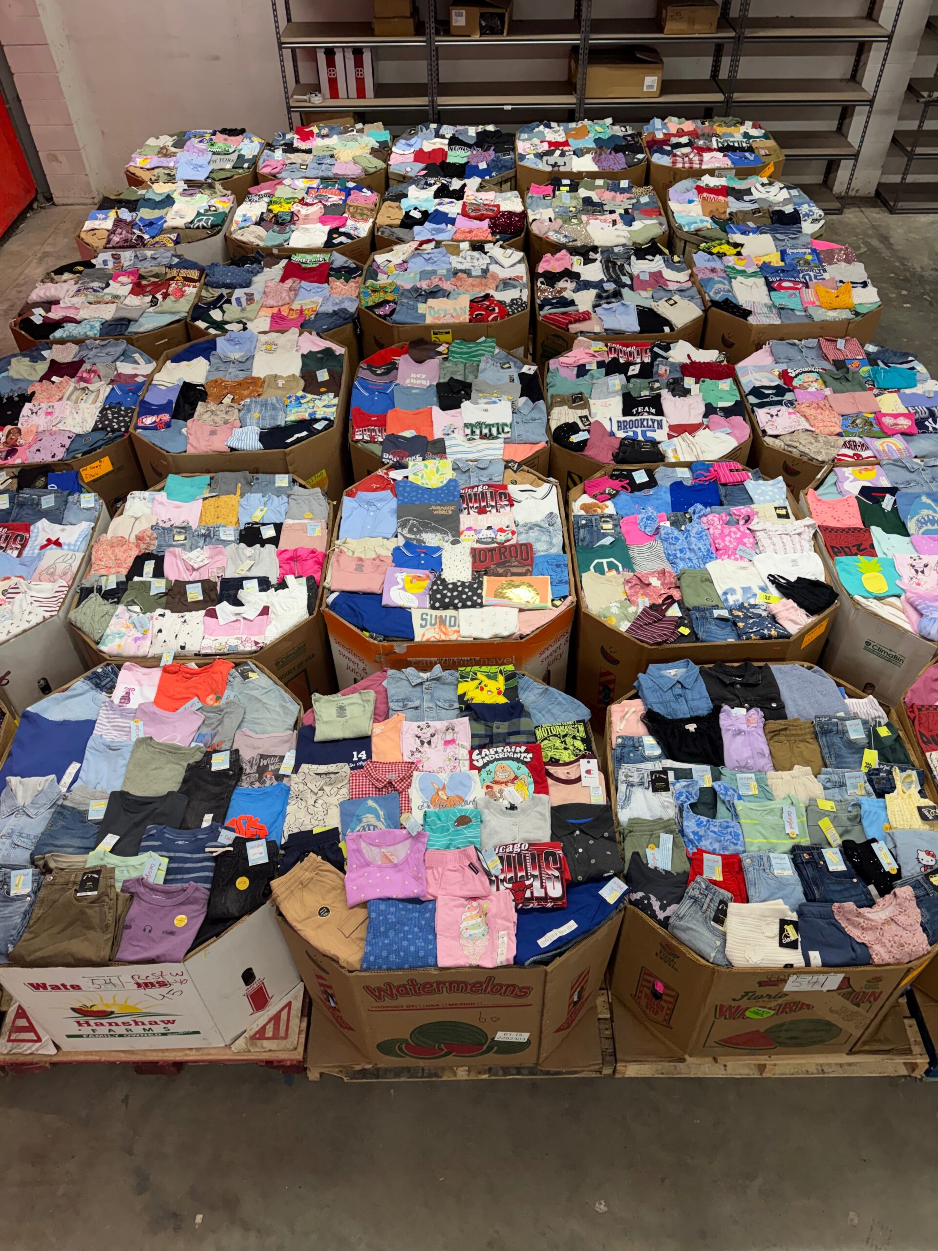 77C1F55F-D490-42E9-BA04-BDA804EF70EA Target kids clothes pallet holding 750-850 pieces of children's apparel for resale