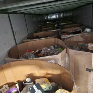 Amazon 7ft FC apparel truckload of liquidation clothing and footwear ready for resale