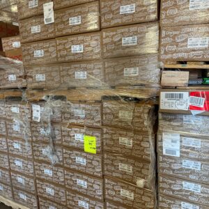 Chips truckload liquidation — full trailer of assorted wholesale snack chips on pallets
