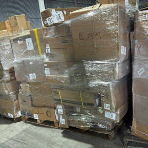 Garvee general merchandise truckload of 24-26 mixed pallets staged for wholesale liquidation resale