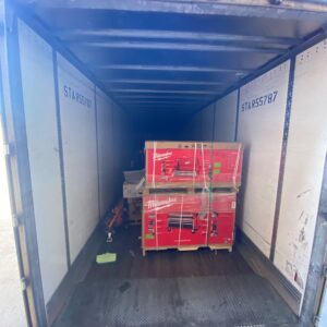 Home Depot housewares truckload of 24-26 pallets staged for reseller dispatch