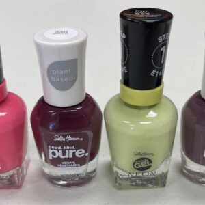 Sally Hansen Miracle Gel nail polish pallet of brand-new Miracle Gel and Pure Vegan lacquer shades