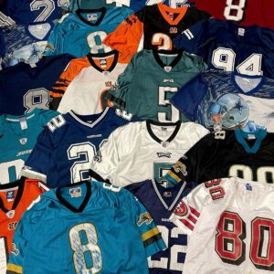 NFL NHL MLB jersey pallet of roughly 820 officially licensed sports jerseys new with tags