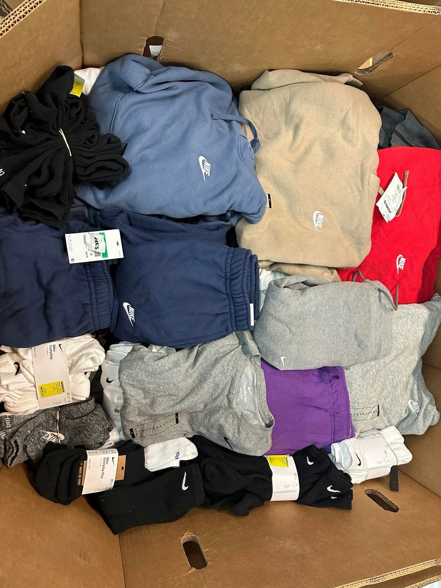 img_0877-2 Nike clothing pallet of 1,000 new-with-tags authentic Nike apparel pieces for wholesale resale