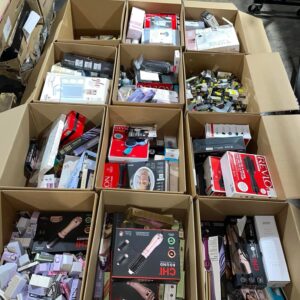 Kohl's beauty pallet of 900 new cosmetics, skincare, and makeup pieces packed across 12 boxes