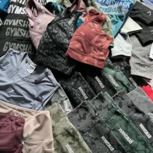Gymshark clothing liquidation pallet of 275 authentic seamless activewear pieces ready for resale