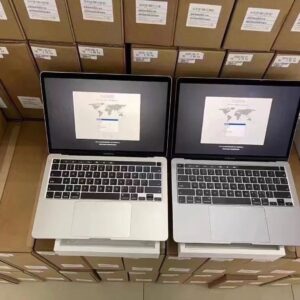 Wholesale laptop liquidation pallet of shrink-wrapped mixed-brand computers ready for reseller shipping