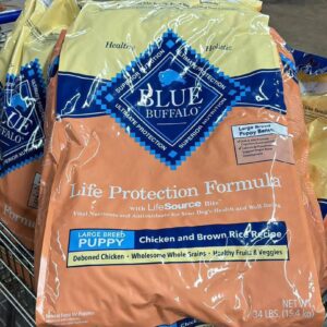 Dog Food Pallet Bulk — Wholesale dog food pallet loaded with overstock kibble bags and canned pet food ready for resale