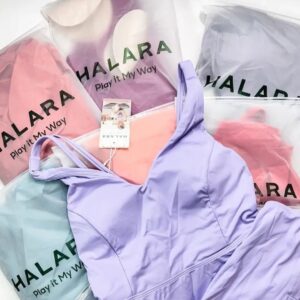 Halara wholesale pallet of 200 assorted activewear pieces shrink-wrapped for resale