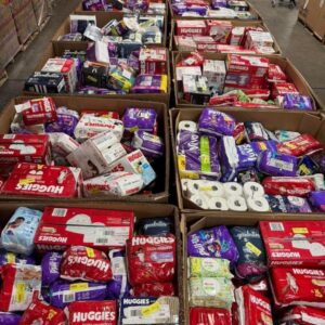 Baby diapers wholesale pallet of 50 assorted name-brand diaper cases for resale