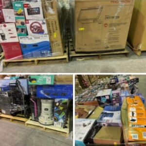 Walmart General Merchandise Pallet 2 — Shrink-wrapped Walmart general merchandise pallet of mixed retail returns for resale