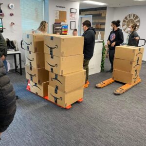 Electronics liquidation mystery box of overstock and return tech sealed for resale