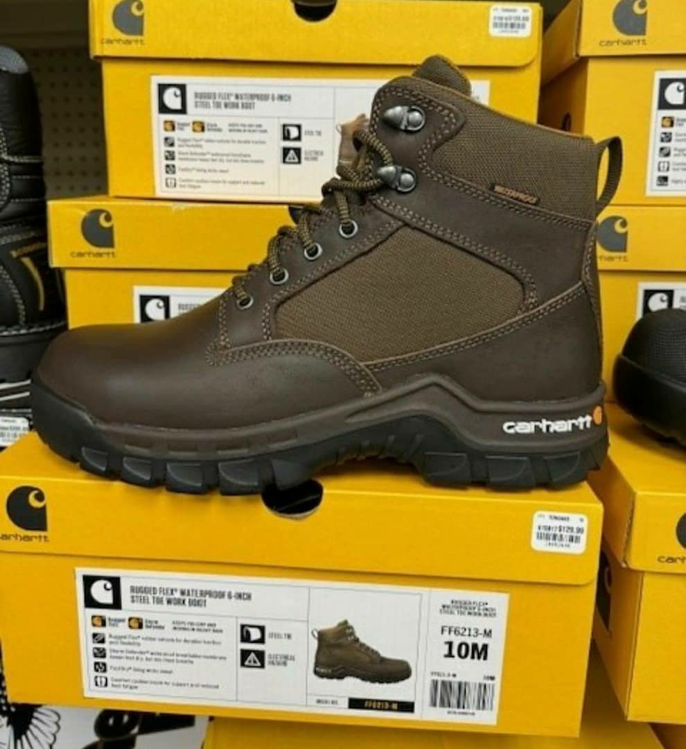 Carhartt boots pallets Carhartt boots pallet of assorted work boots shrink-wrapped for wholesale resale
