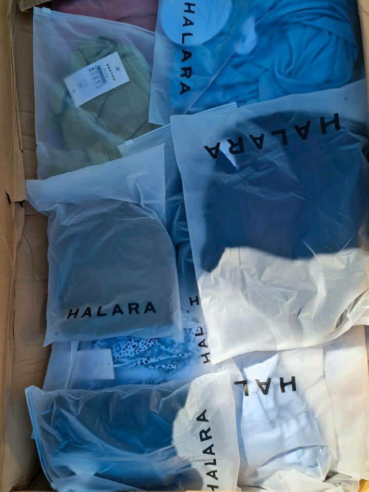 Halara clothing pallets Halara Clothing Pallet Assorted — Wrapped wholesale Halara clothing pallet of assorted activewear leggings and dresses for re