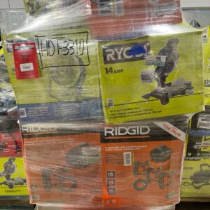 Home Depot Power Tool Pallet 4 — Home Depot power tool pallet HDT-3310 stacked with DeWalt and Milwaukee cordless drills, saw