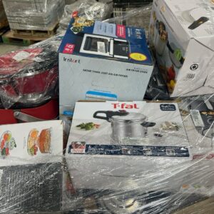 Macy S Housewares Liquidation Pallet — Macy's housewares liquidation pallet MCYHW-5 stacked with home and kitchen goods for r