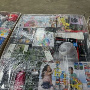 General Merchandise Liquidation Pallet 2 — General merchandise liquidation pallet stacked with mixed resale-ready overstock a