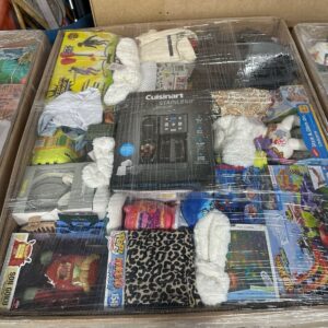 General Merchandise Liquidation Pallet 4 — General merchandise liquidation pallet stacked with mixed overstock and customer-r