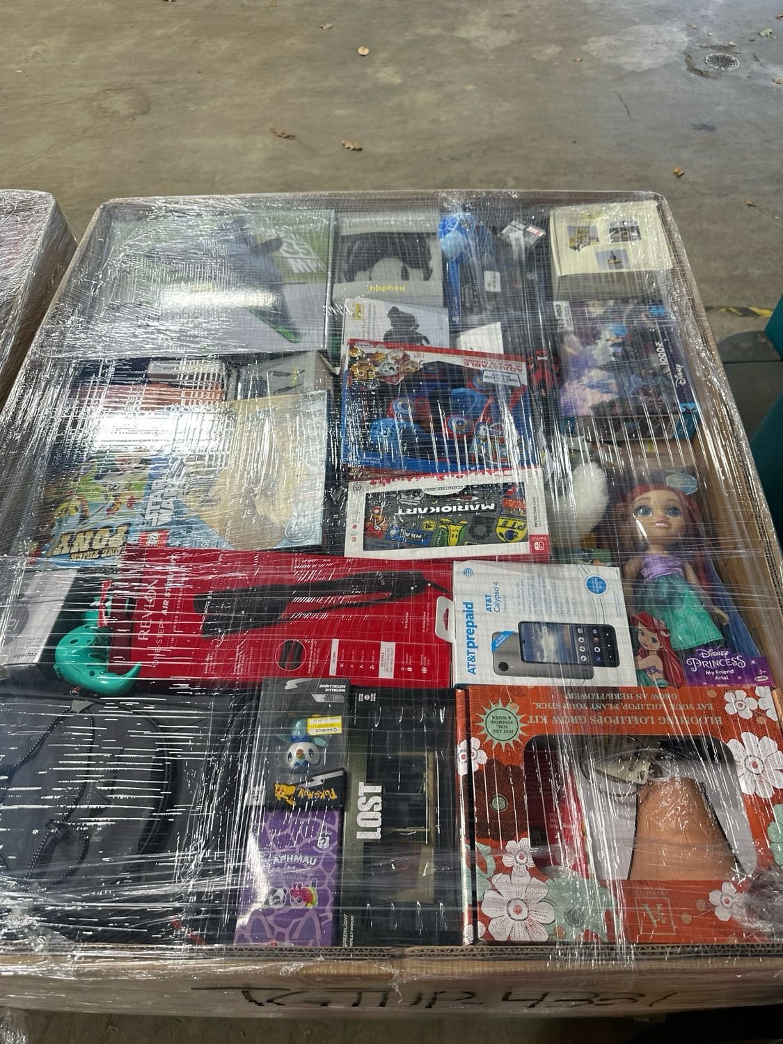 TGTHP-4331 General merchandise liquidation pallet for resale stacked with mixed retail overstock and customer-return items