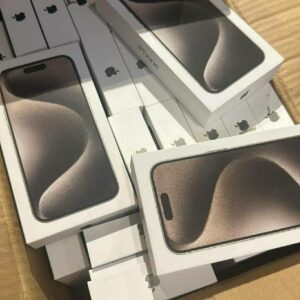 iPhone 15 Pro Max electronics pallet of new and overstock consumer tech shrink-wrapped for resale