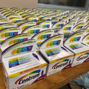 Centrum Women multivitamin liquidation lot of 65 sealed 140-tablet bottles