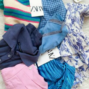 Zara clothing liquidation pallet of mixed overstock apparel ready for resale