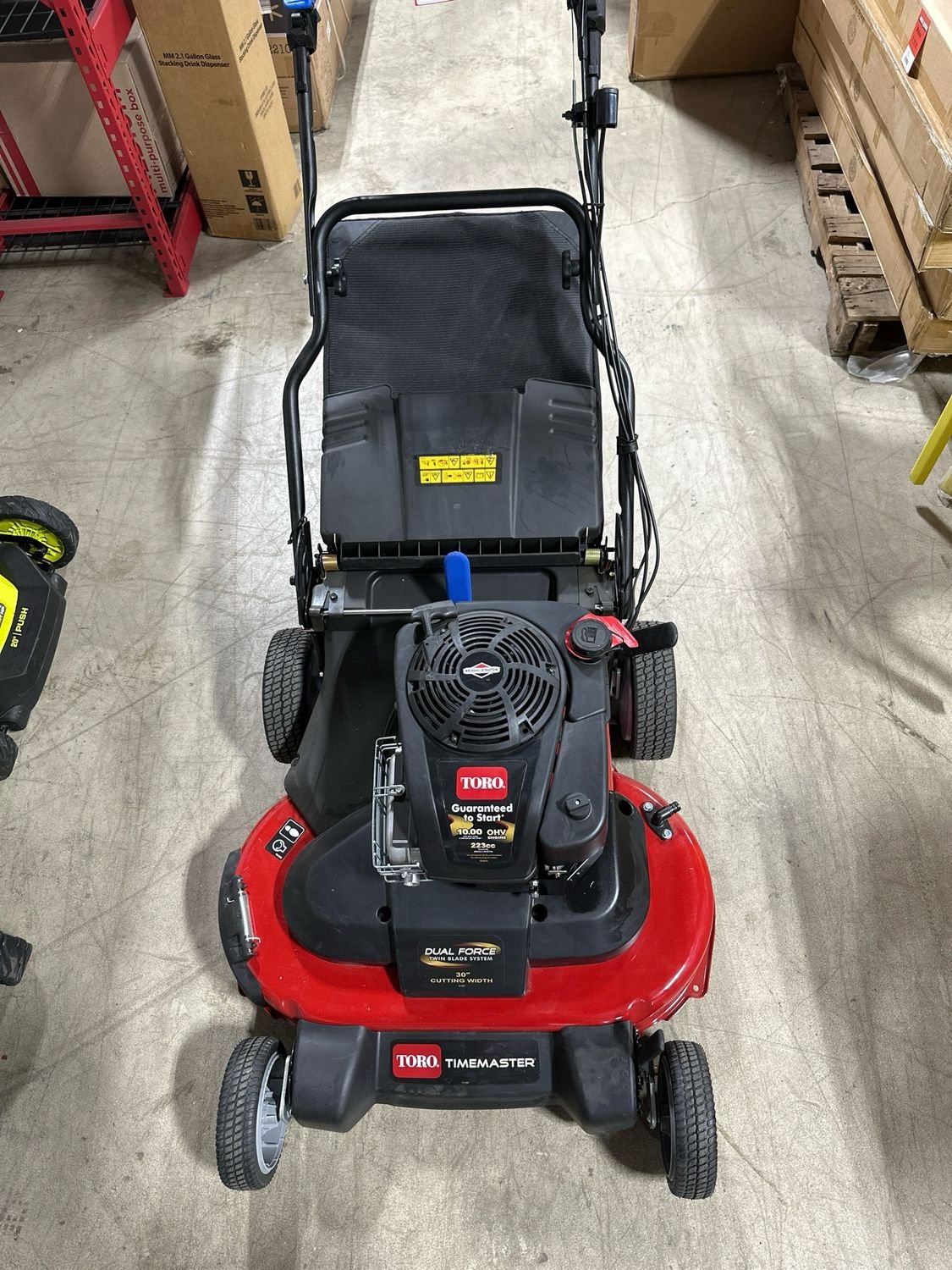Toro TimeMaster 223cc Lawn Mower Toro TimeMaster 223cc lawn mower, 30-inch self-propelled open-box liquidation unit