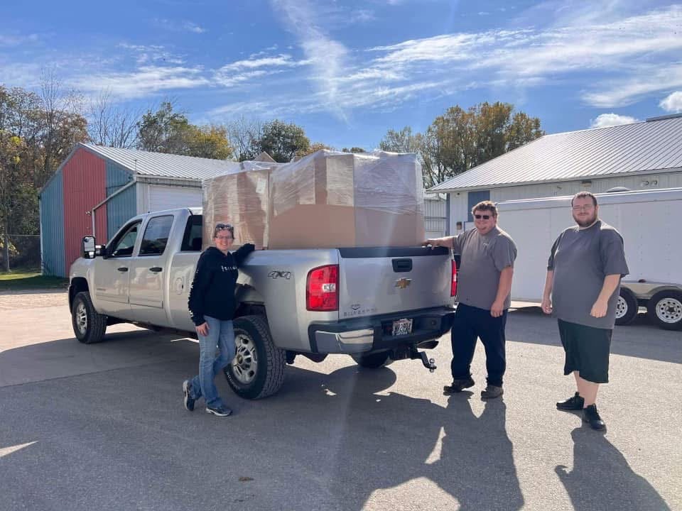 Customer pickup at Vault Bridge Liquidators