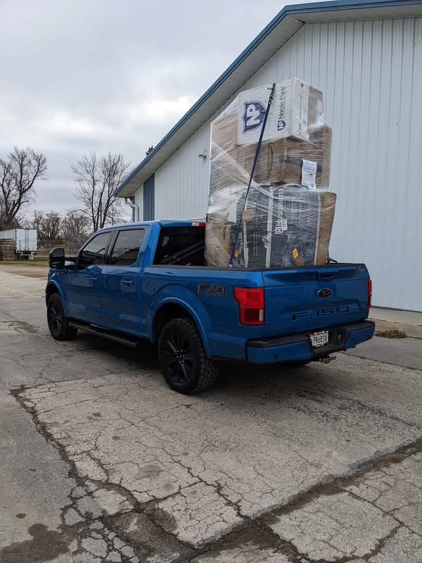 Customer pickup at Vault Bridge Liquidators