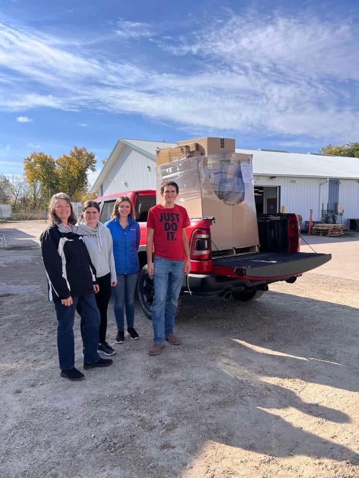Customer pickup at Vault Bridge Liquidators